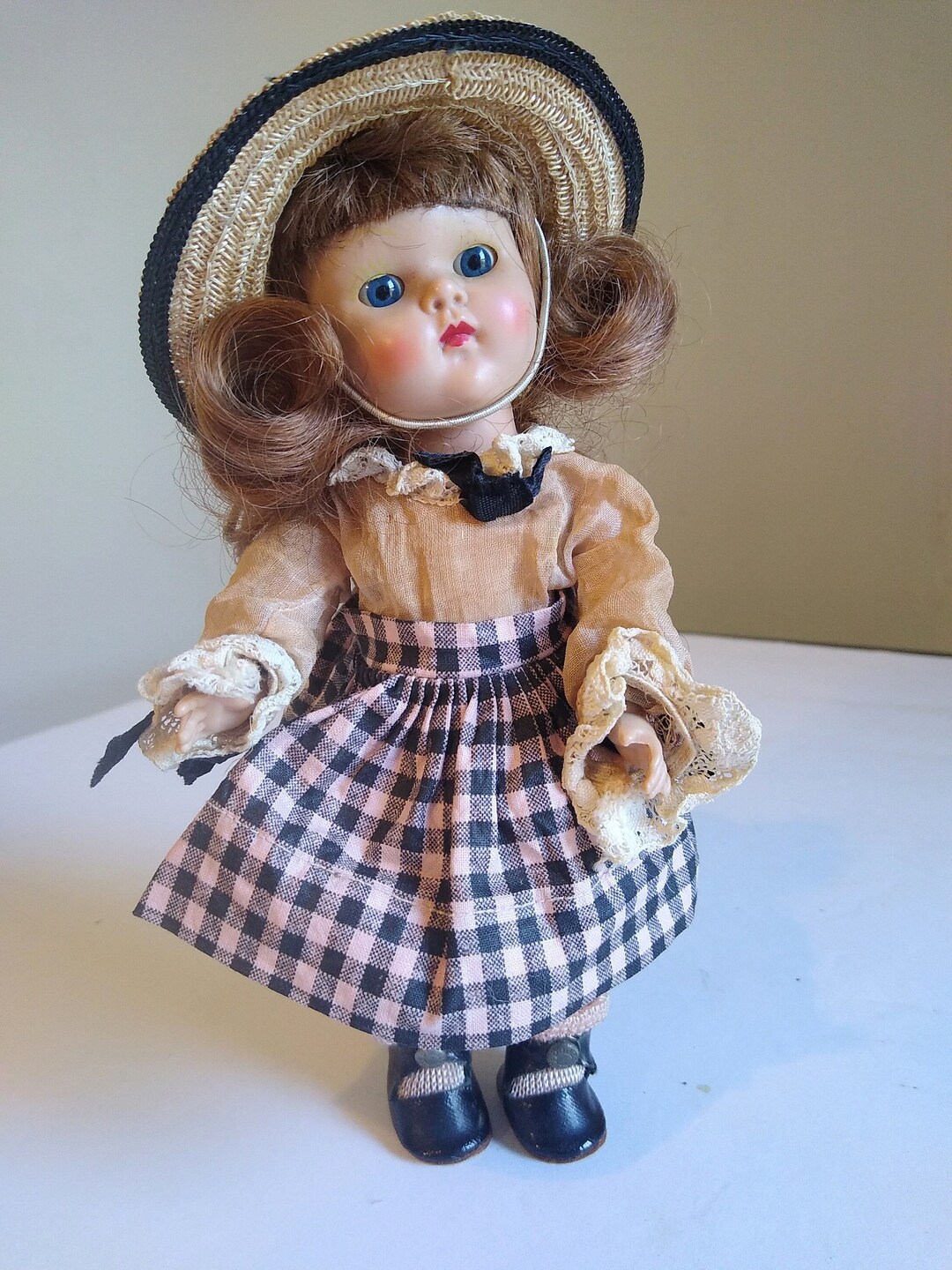 Vintage Vogue Ginny Doll 1950's All Original 1953 Beryl Auburn Hair