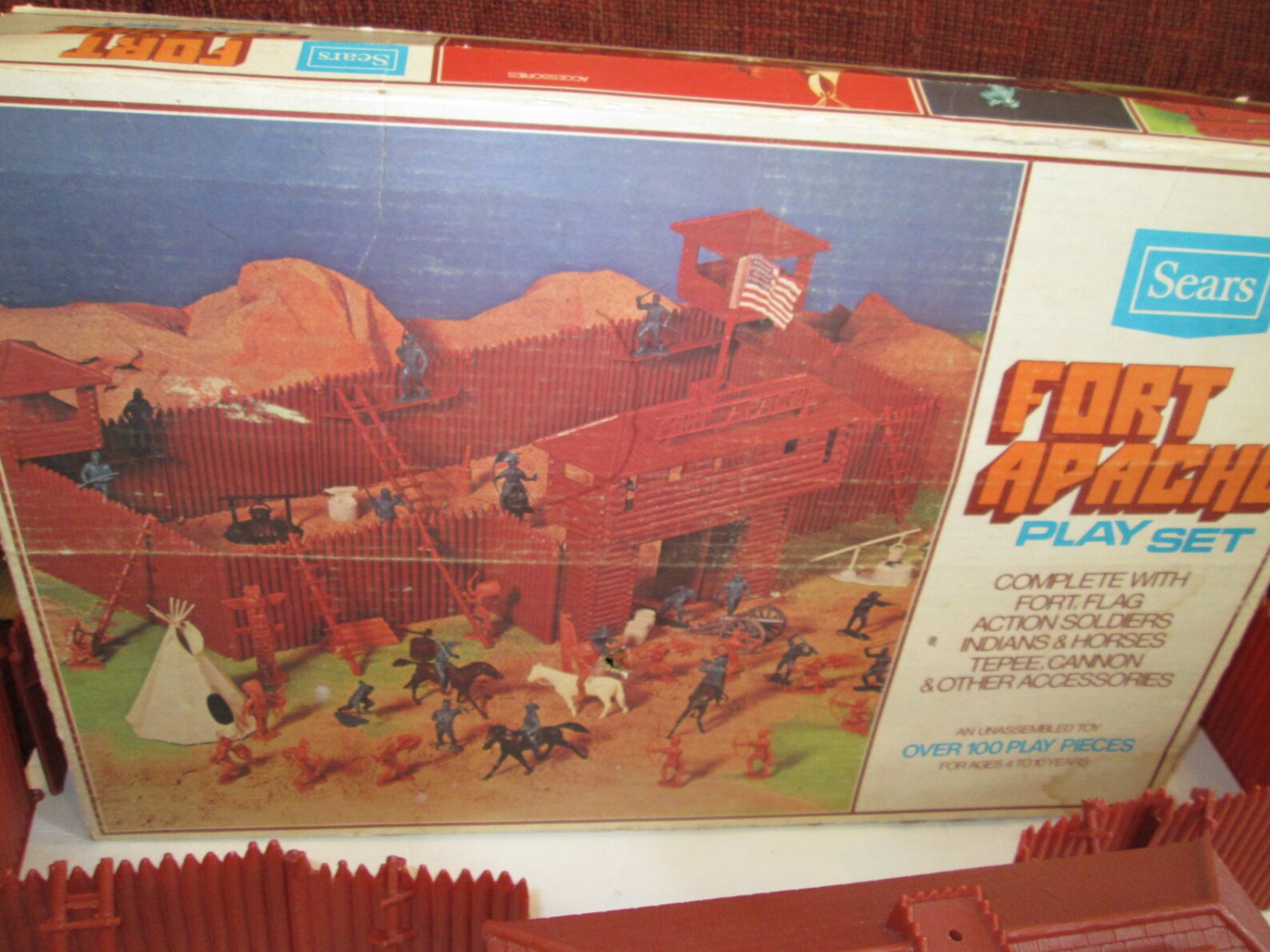 Marx Fort Apache Playset In Box Sears Exclusive Toy 1970's Etsy