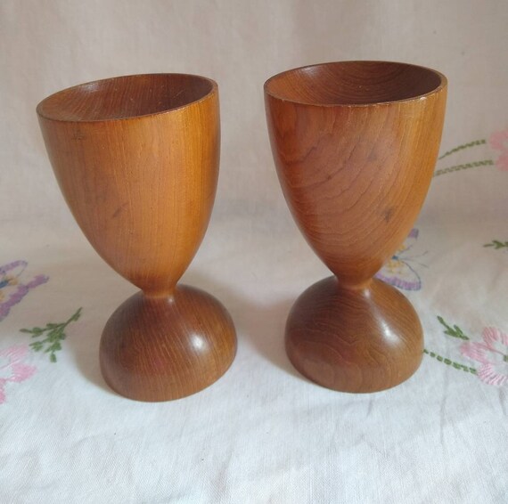 Vintage Teak Kerzenstander Kerzenhalter Mod Naturholz Grosse Etsy