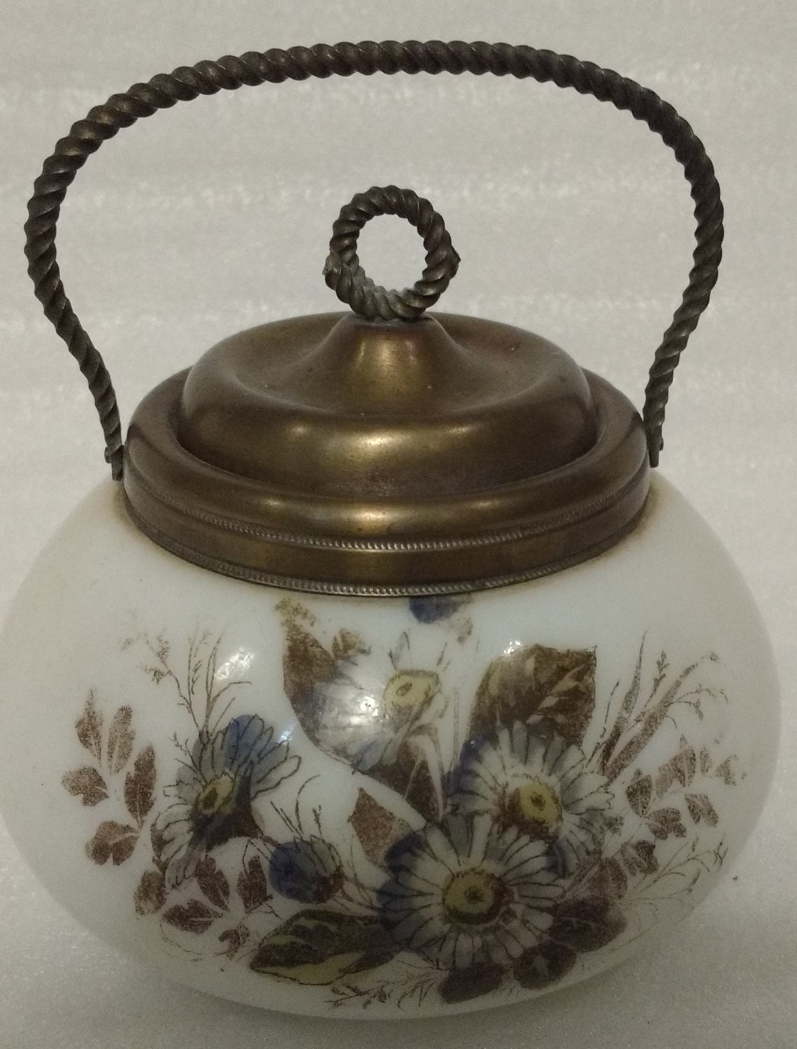 Small Victorian Covered Jar Porcelain for Tea Leaves Sugar or Etsy