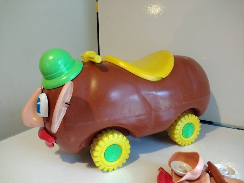 Vintage Rare Ride On Mr Potato Head Toy 1973 With Pieces Unique Vintage Riding Toy