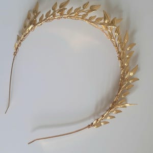 Art Deco Gold Leaf Crown, Gold Branch Crown, Grecian Crown, Gold Leaf Headpiece