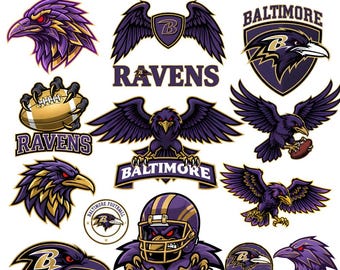 Ravens SVG, Ravens Football SVG, Ravens Logo SVG, Fútbol Svg, Archivo Ravens Cricut, Descarga digital