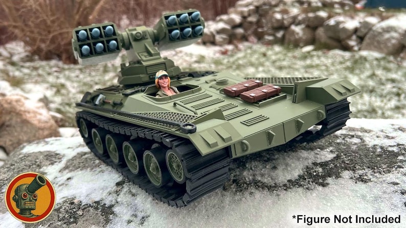 1/12 Scale Wolverine Missile Tank STL Files image 1