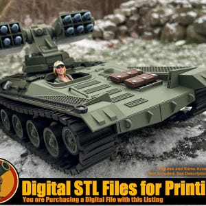 Digitala STL-filer för Wolverine-missilstridsvagn i skala 1/12
