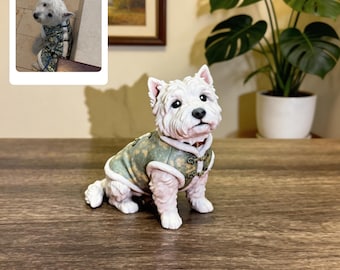 Custom Dog Figurine – Personalized Pet Memorial Sculpture