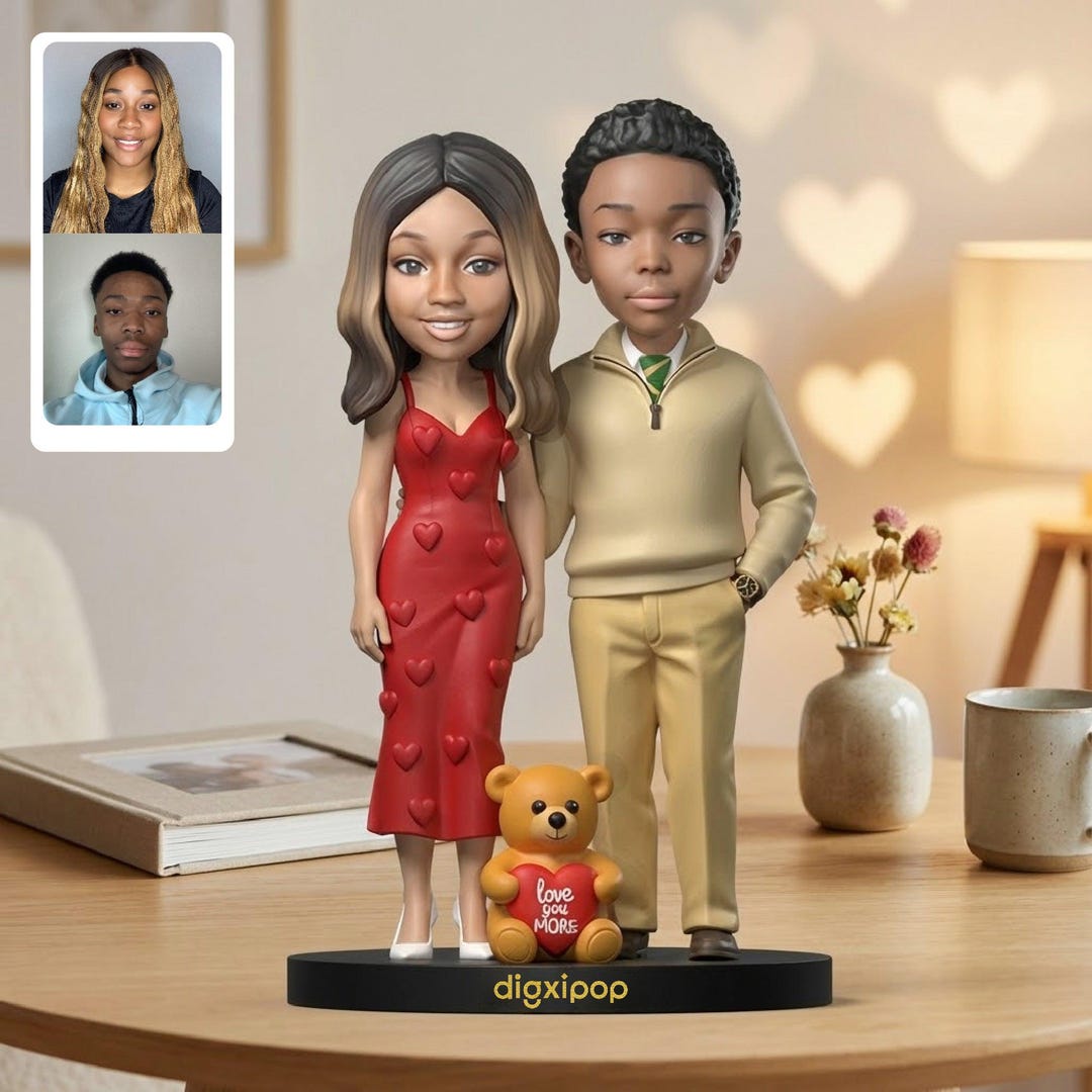 Custom Couple Figurines From Photo - Personalized 3D Printed Love Dolls ...