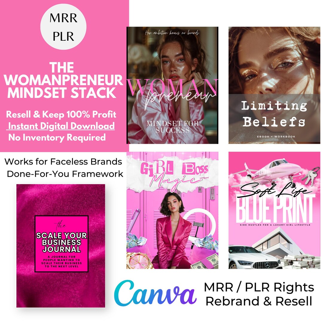 The WOMANPRENEUR Mindset Stack - Master Resell Rights Bundle | PLR ...