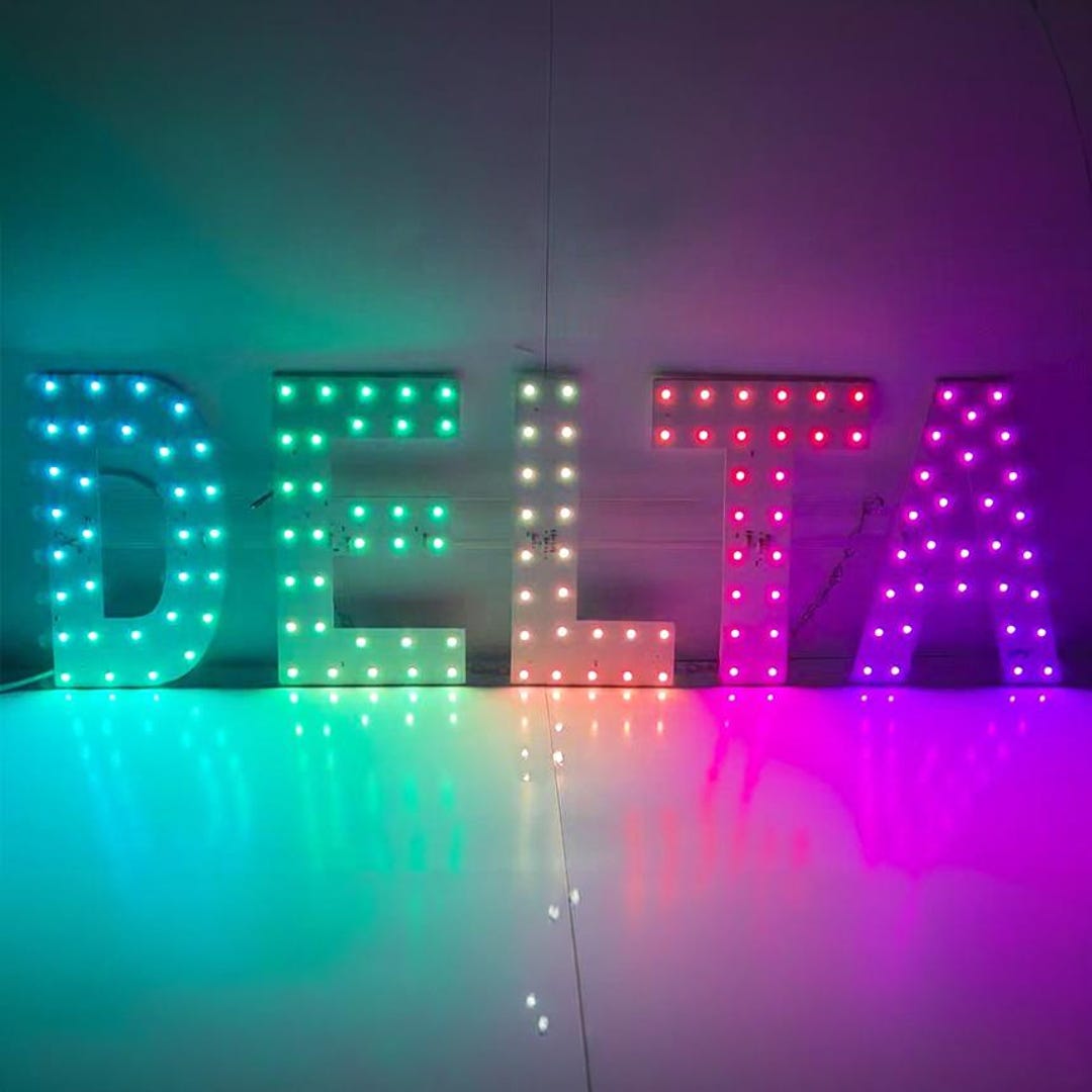 Delta Led Sign EPL DELTA RGBW Wave, Led 4G Full-color Changes Sign, Eye-catching Sign ...