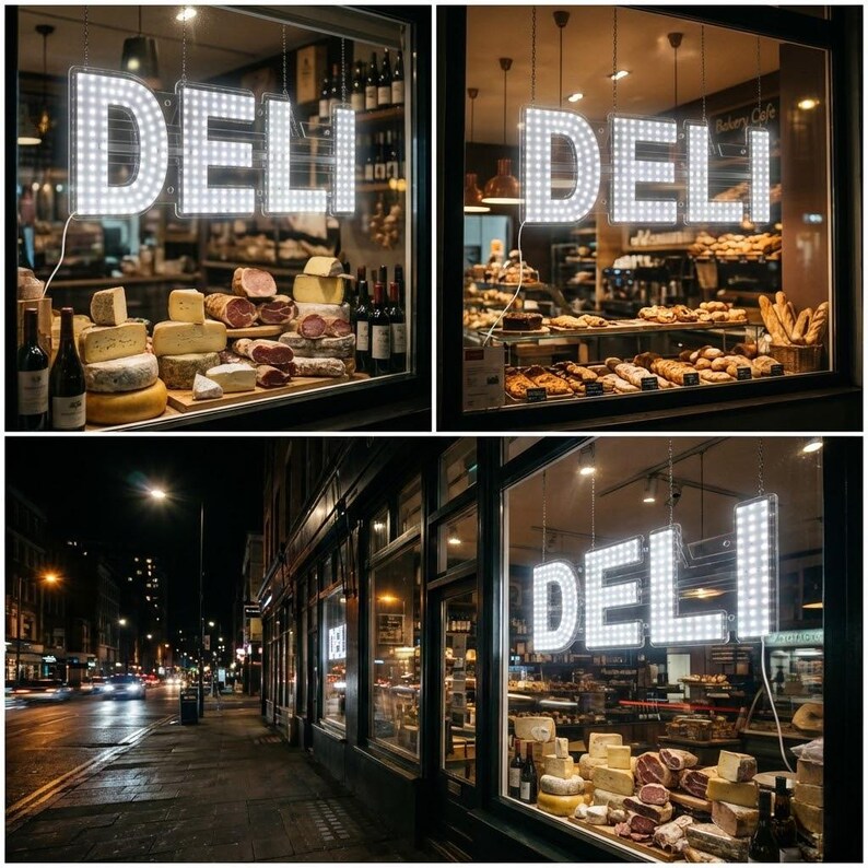 Deli Led Sign EPL DELI White, LED 2G Blinking Sign, Eye-catching, Super Bright, 10 ...