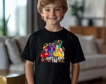 Gorilla Tag Inspired Youth T-Shirt – Birthday Party Monkey Game Design