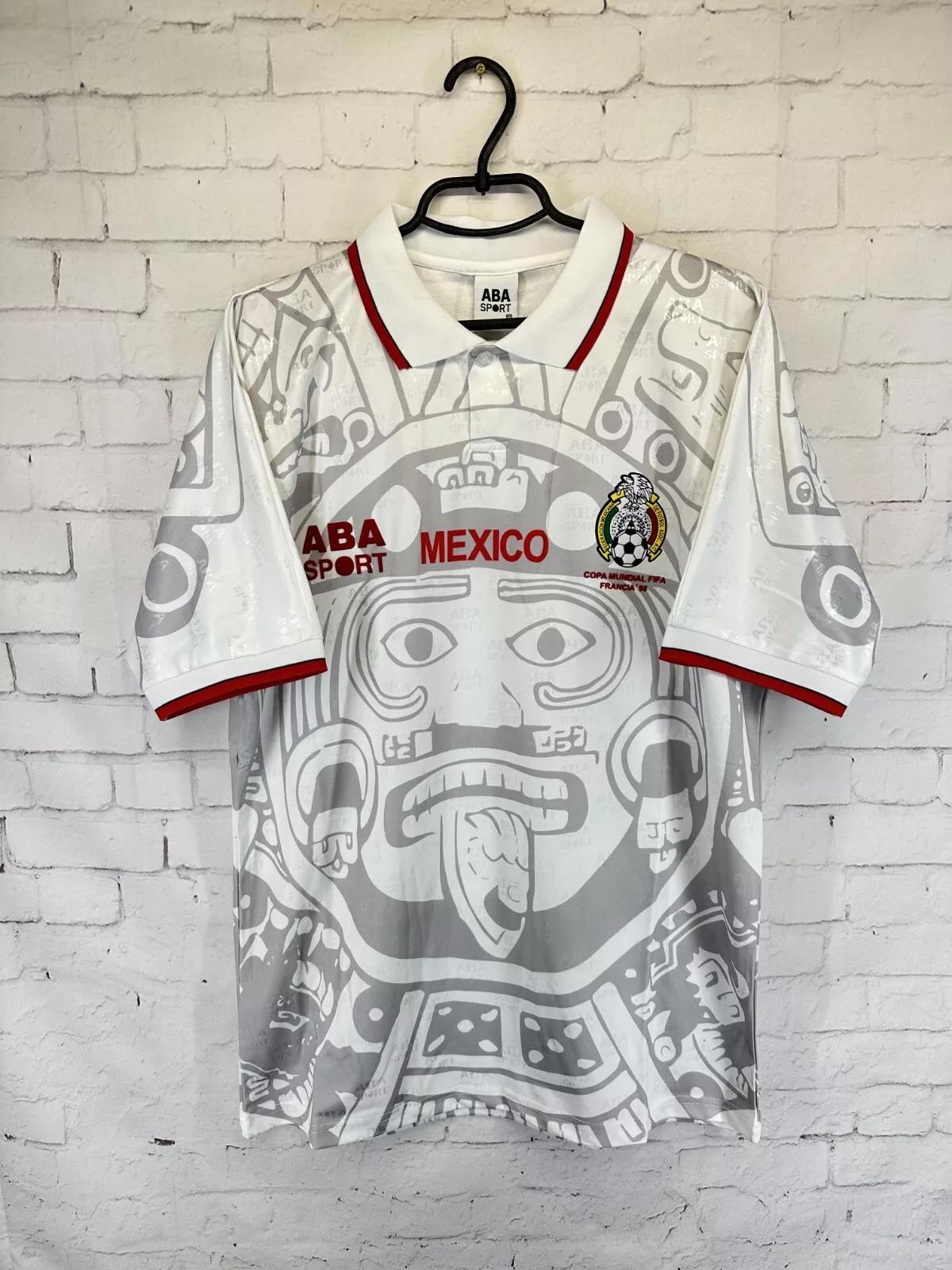 Maillot De Football Mexico 1998 Cuauhtémoc Blanco - Taille L Authentique ABA Sport - Neuf Avec étiquette