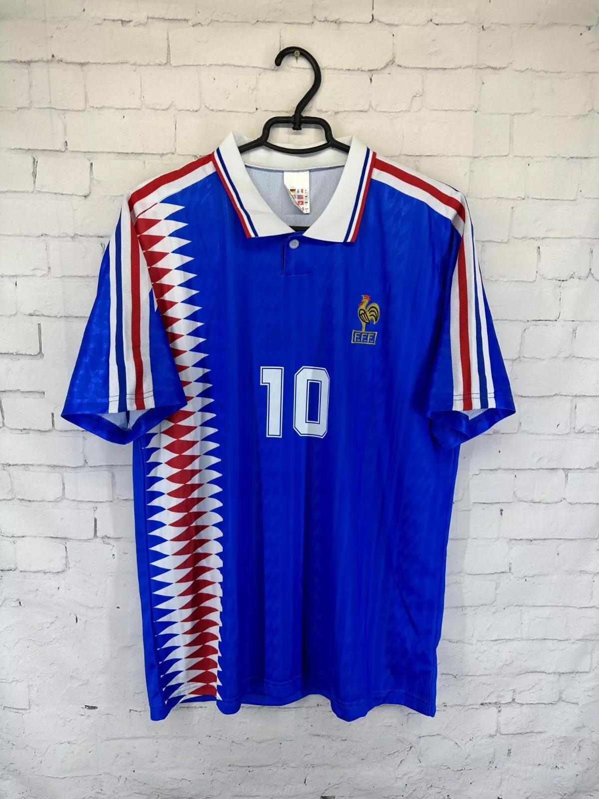 Maillot Equipe de France Domicile 2000 Zidane | Foot Dealer