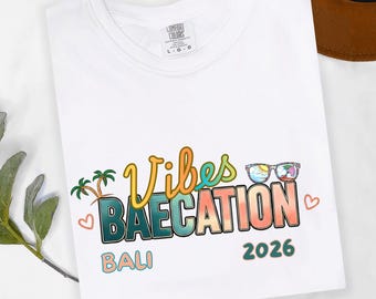 Baecation Vibes Shirts, Custom Baecation Shirts, Couples Matching Baecation Vibes Shirts, Couples Trip , Baecation Vibes Tee, Travel T-shirt