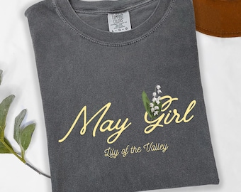 May Birth Flower T-Shirt, Birth Month Flower May Shirt, Lily of the Valley Flower Tee, Birthday Gift For May, Lily of the Valley Sweater