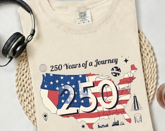 250 Years of Journey Tshirt, 250 Year Tee, usa 250 year gift, forth of July gift,250 year sweatshirt,america 250th shirt,america 250 map tee