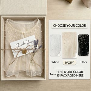 Luxus Braut Cover Up Perle Schal Hochzeitskleid Topper Tüll Cape Schulter Wrap Weiß Elfenbein Schwarz Bild 14