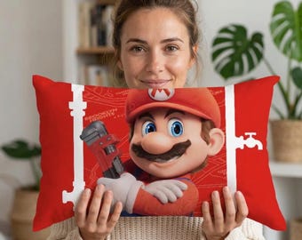 Mario Galaxy The Movie Inspired Cushion Cover