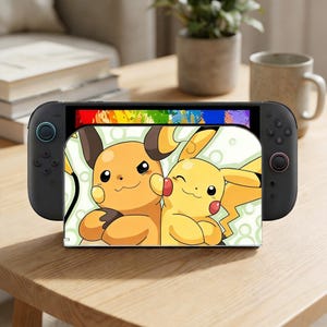 Pikachu & Raichu Dock Cover for Nintendo Switch 2 (2025)