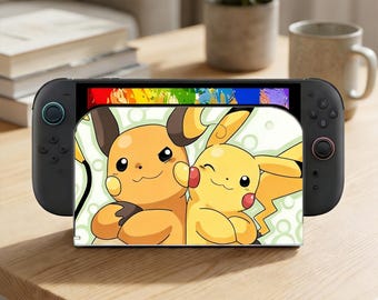 Pikachu & Raichu Dock Cover for Nintendo Switch 2 (2025)