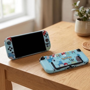 Nintendo Switch 2 TPU Case – Water Starter Evolution Design (Squirtle / Wartortle / Blastoise Inspired)