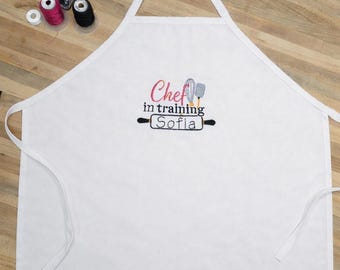 Toddler Chef Apron Custom Name