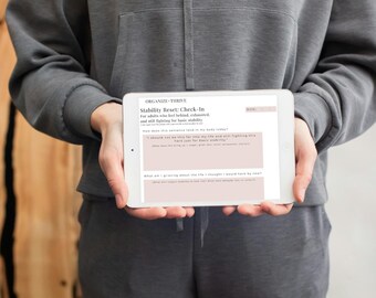 Stability Reset Check-In: Emotional Reflection for Adults (Digital Download)
