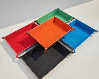 Foldable DND Dice Trays for Every Tabletop | Gifts for Dungeon Master | GM Dungeons and Dragons Accessories | Velvet DND Dice Rolling Mat