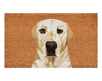 Cream Labrador Doormat, Dog Doormat, Outdoor Mat, Dog Breed, Doghouse, Porch Decor, Entryway Decor, Labrador Mat