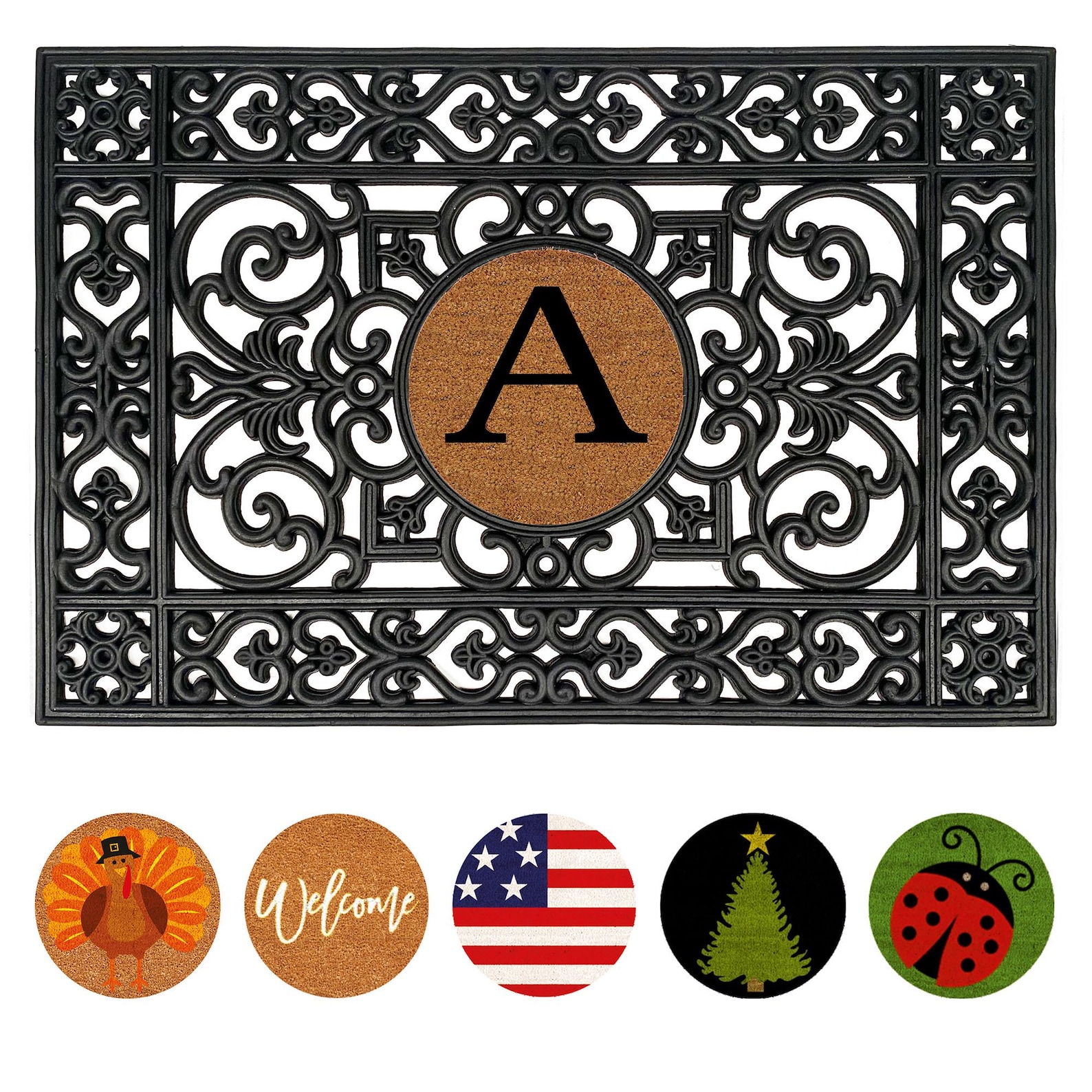 Monogram Mat Interchangeable Monogram Doormat, Personalized Doormat, Rubber Doormat ...