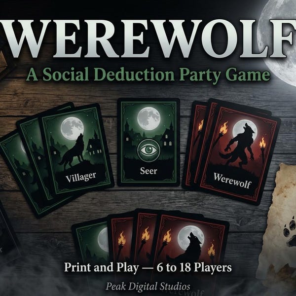 Werwolf karten - Etsy.de