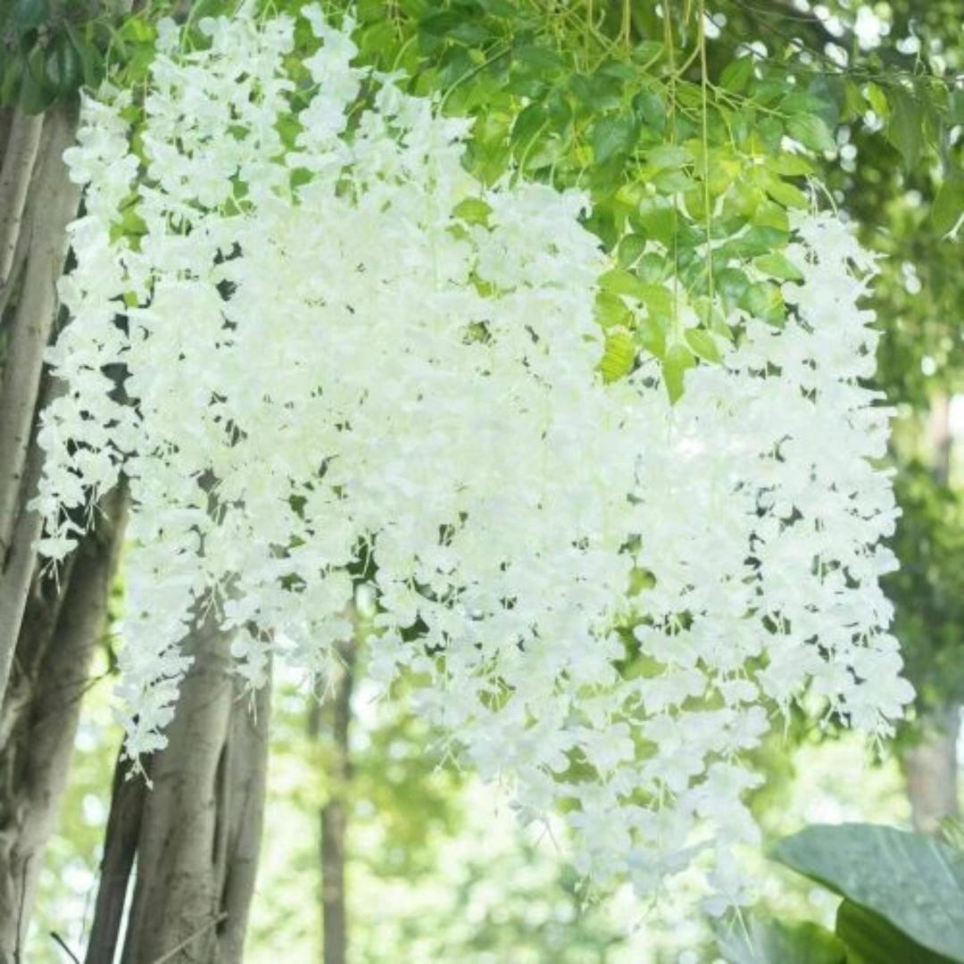 Artificial Wisteria Vine Hanging Garland Silk Flowers Decor - Etsy