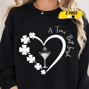 En liten bit irländsk Patricks Day rolig irländsk dryckes-PNG | En liten bit irländsk PNG, St Patricks Day-tröjadesign, söt shamrockfestgrafik