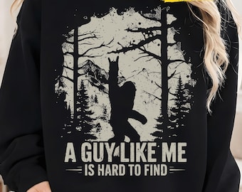 Funny Big Foot Rock A Guy Like Me is Hard to Find PNG | Retro Bigfoot PNG, Sasquatch Hiking Humor, Camping Shirt Design, Instant Download