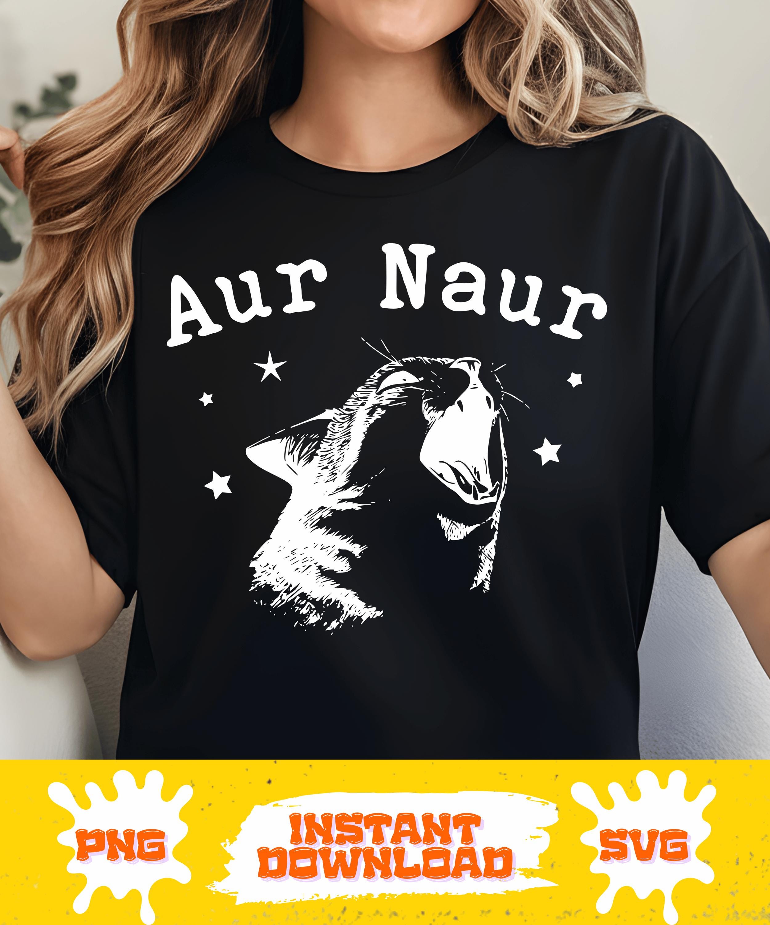 Aur Naur PNG | Funny Aussie Accent Cat Meme Design | Australian Slang ...