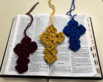 Cross Crochet Bookmark