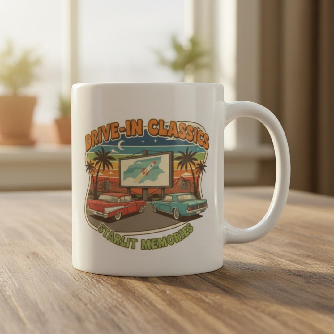 Drive-in Classics Mug, Retro Diner Coffee Cup - Etsy UK