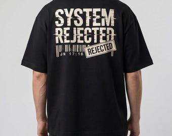 System Rejected Not of this World Oversized Christian Streetwear T-Shirt