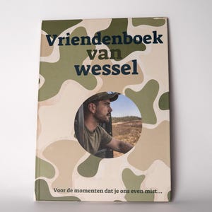 Livre d'or personnel pour les militaires en déploiement ou en mission | Modèle Canva personnalisable | Cadeau d'adieu unique de la part de la famille et des amis