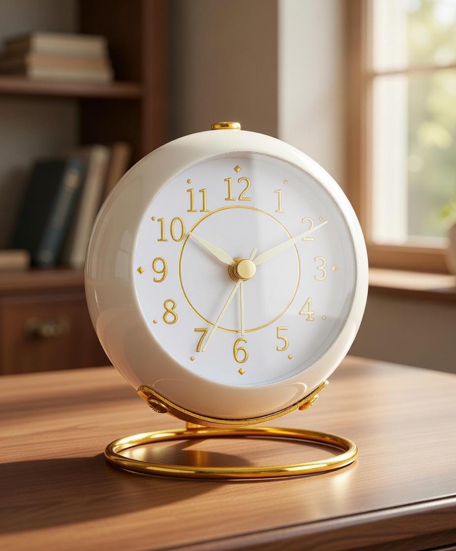 Alarm Clock Vintage White - Etsy