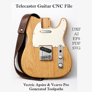 Fender Telecaster CNC Guitar Body Template, Pickguard (Digital Download)