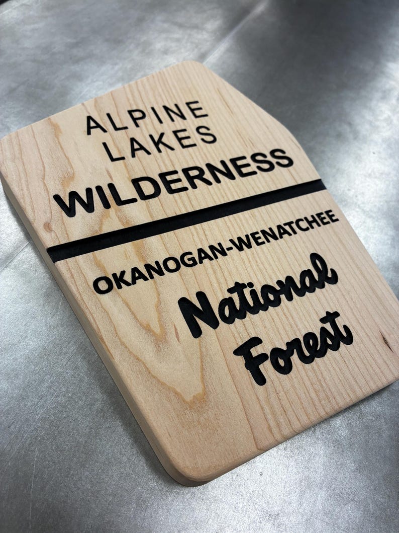 Custom National Forest Wood Sign Personalized Hiking & Wilderness Trail ...