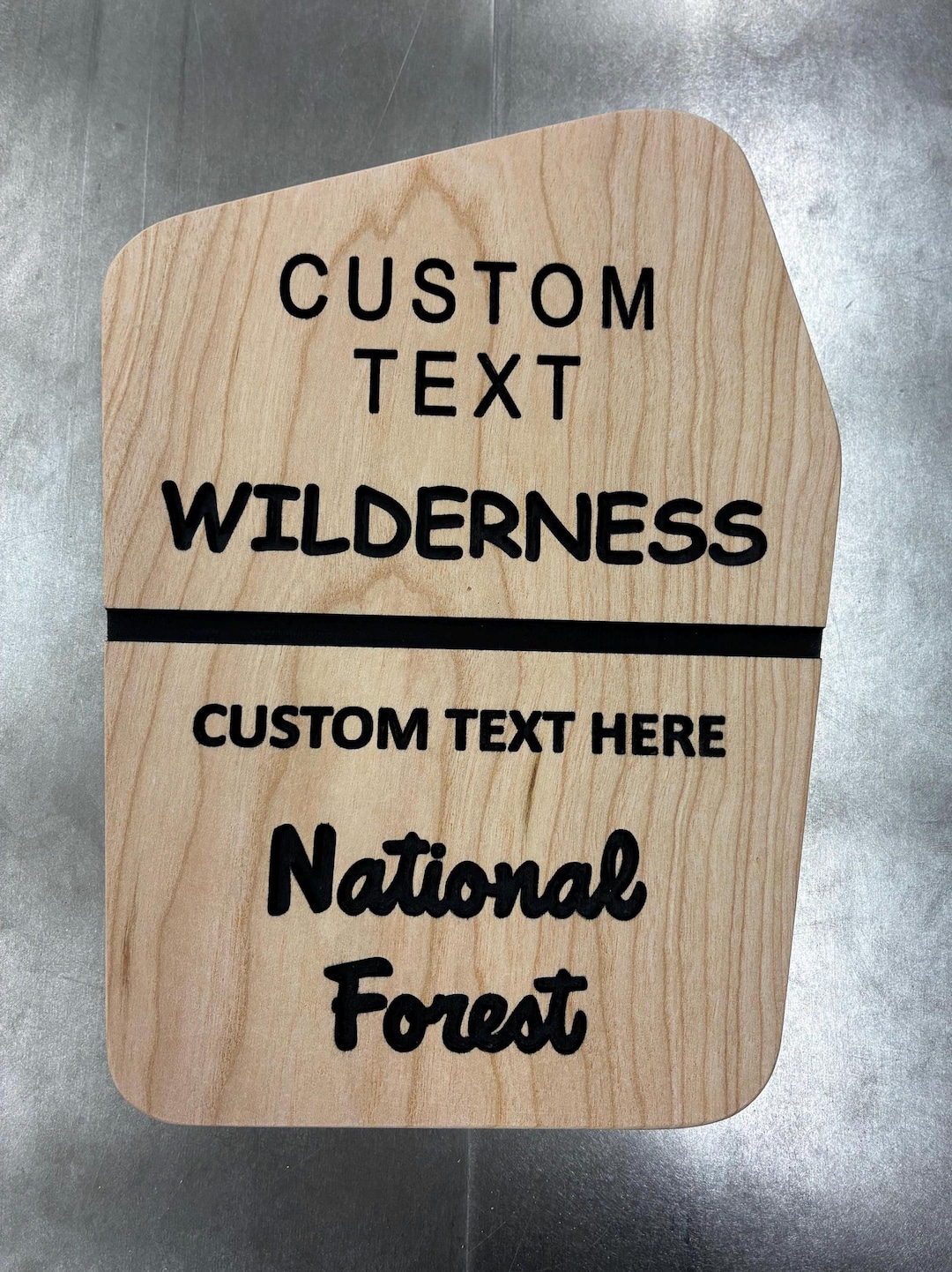 Custom National Forest Wood Sign Personalized Hiking & Wilderness Trail ...