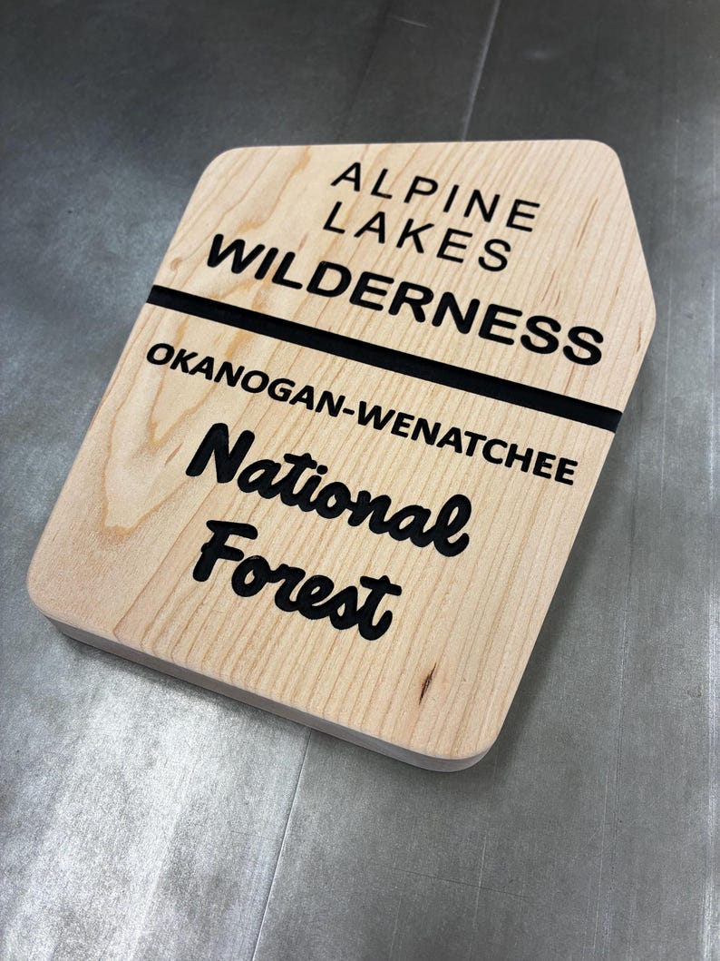 Custom National Forest Wood Sign Personalized Hiking & Wilderness Trail ...