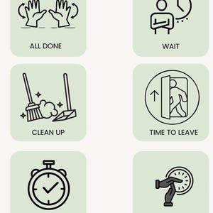 Övergångskort för småbarn | Visuellt stöd för autism och ADHD | Utskrivbara kort för att minska sammanbrott