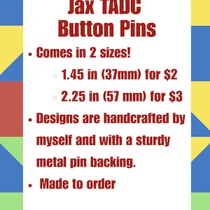 Jax TADC Button Pin image 2