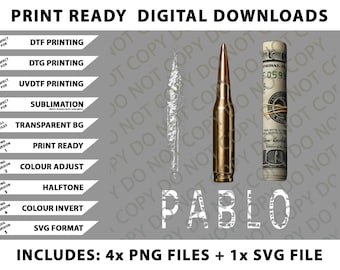 Pablo Escobar Shirt, Narcos Columbia Png Bundle, SVG Files, Digital Downloads