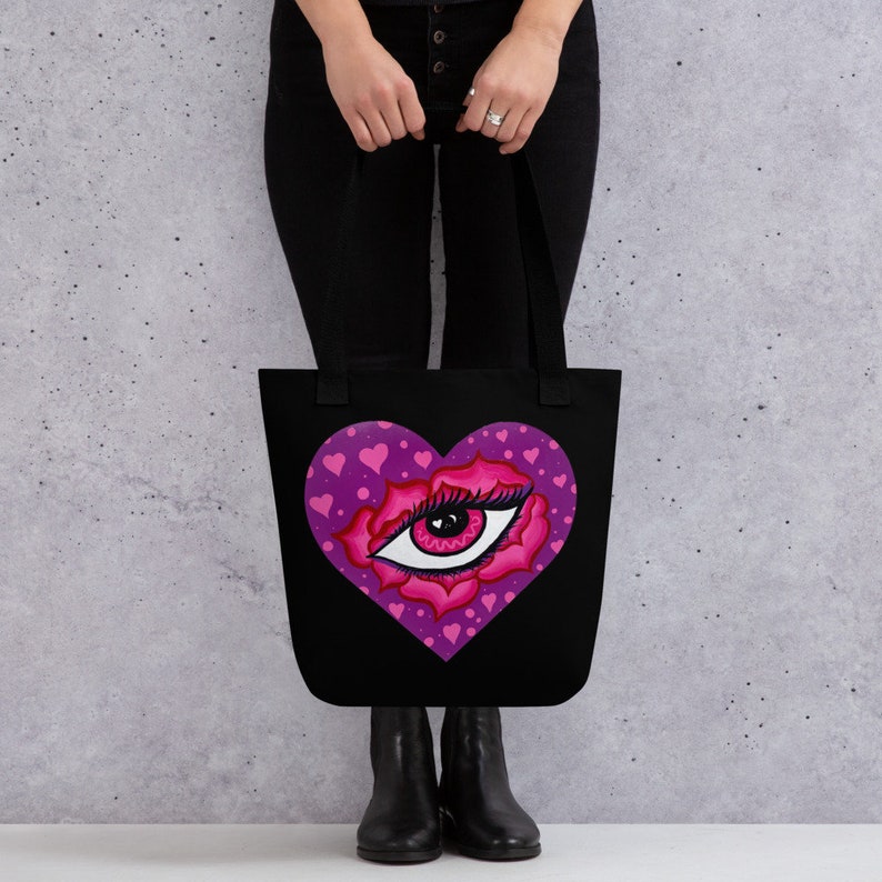 Eye See Love In Bloom Tote bag