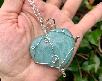 Amazonite Heart New Beginnings Necklace