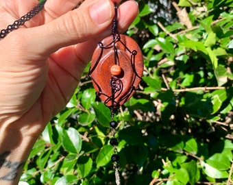 Breciated Jasper Yoni Magick Necklace!